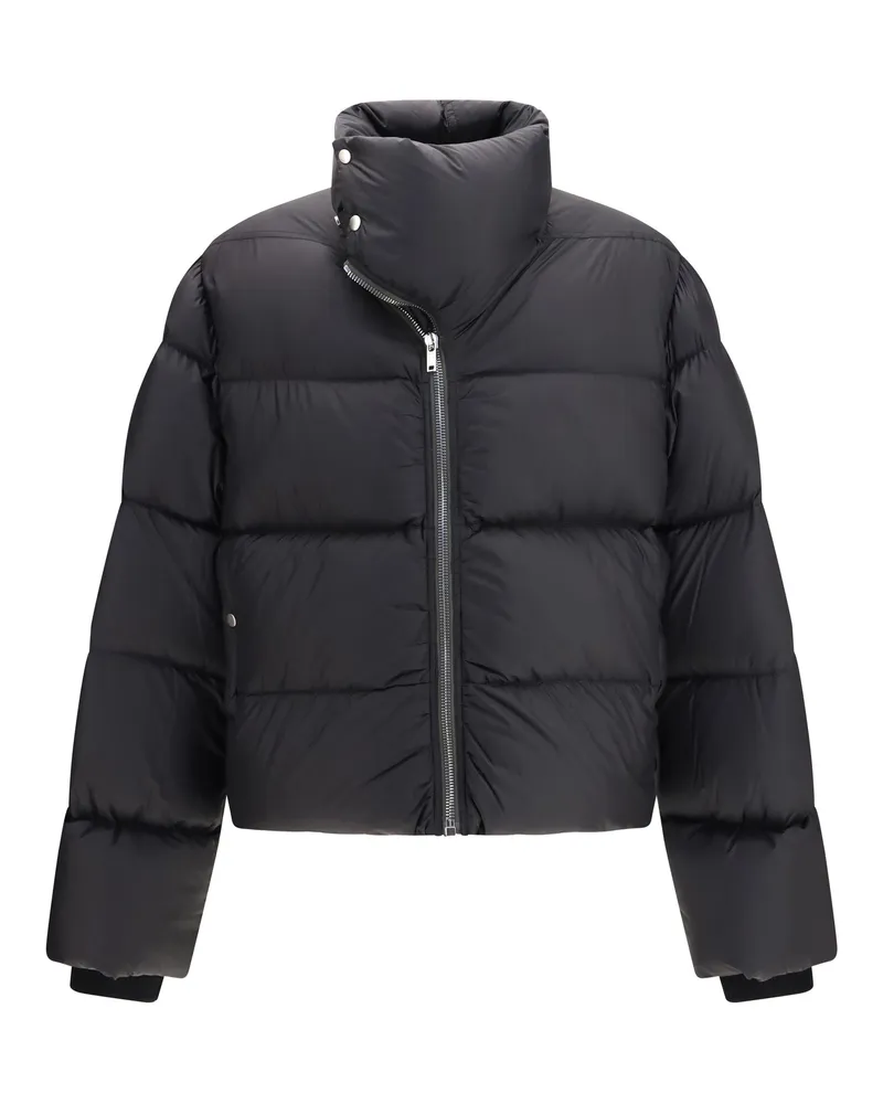 Rick Owens Men's Down Flight Jacket Black Nylon; Padding: Padded Black