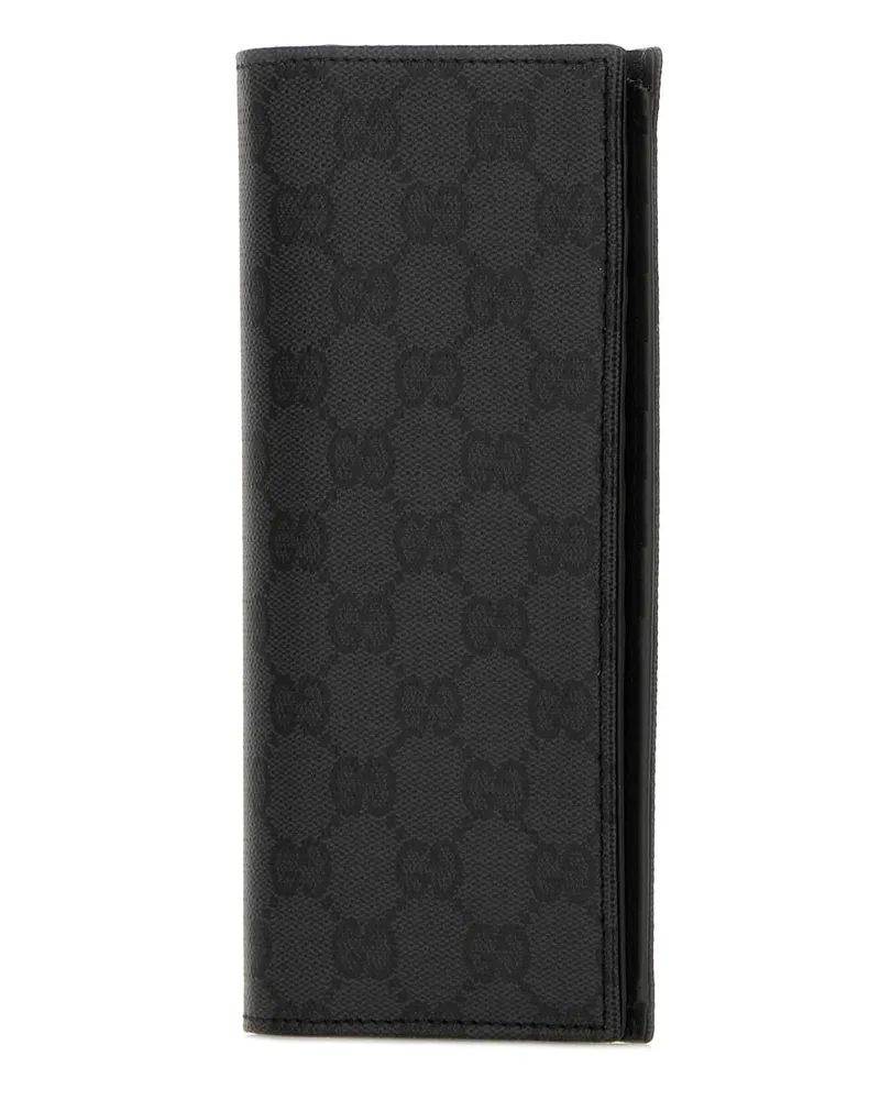 Gucci Men's Gg Canvas Wallet Blackblack Exterior: Fabric Portafogli Black