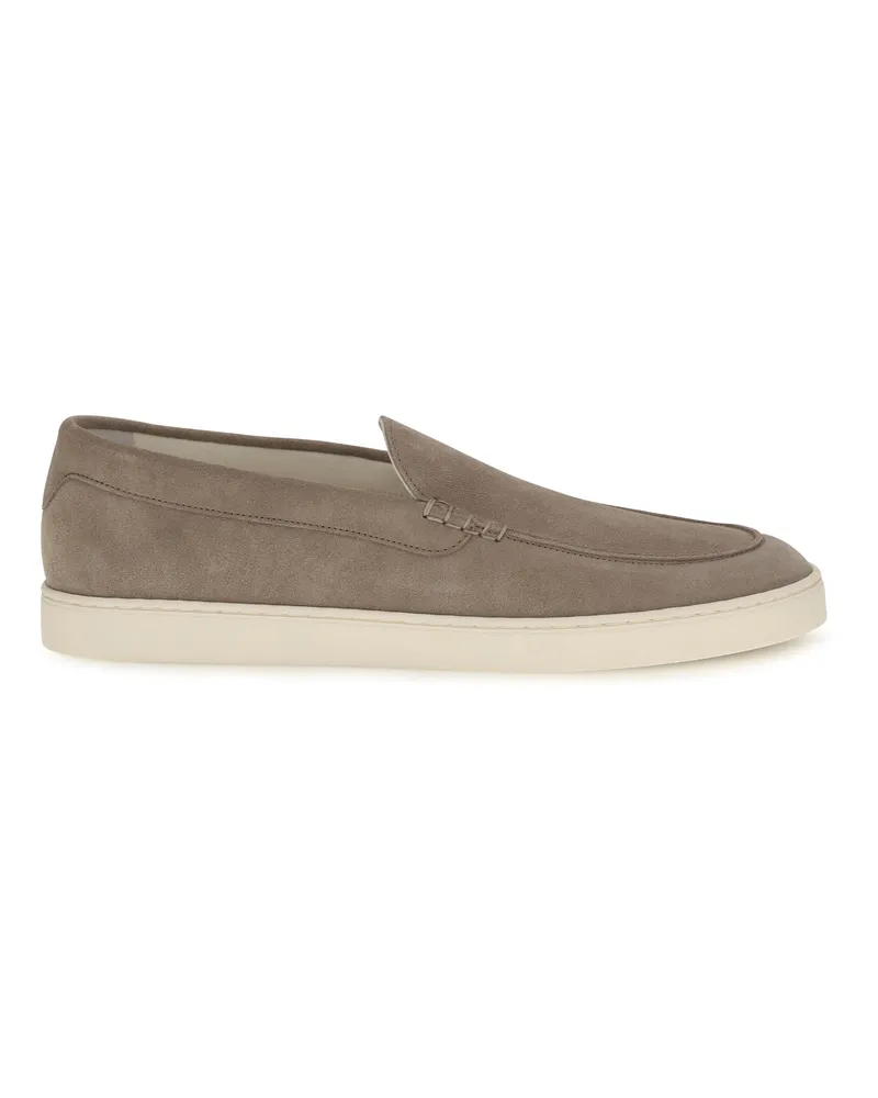 Brunello Cucinelli Men's Suede Loafers Koala Trainers Sneaker 