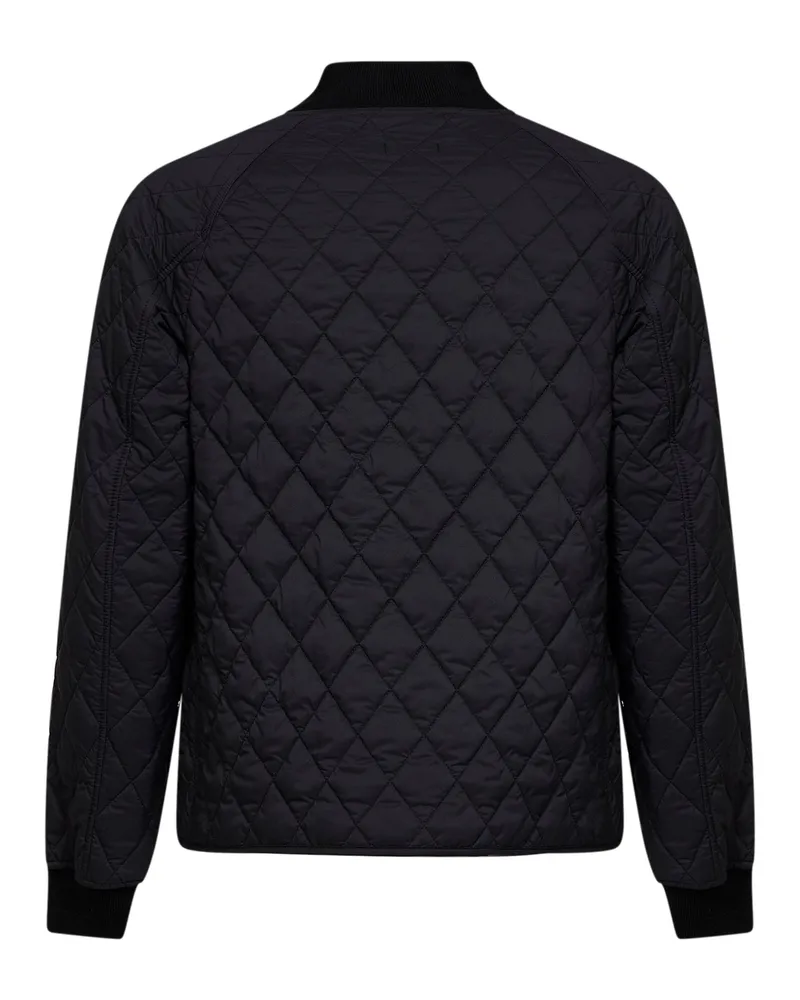 Burberry Men's Bomber Jacket Quilted Nylon Black Polyamide Black