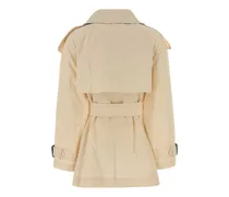 Women's Ivory Cotton Fitzrovia Trench Coat Ceramicwhite