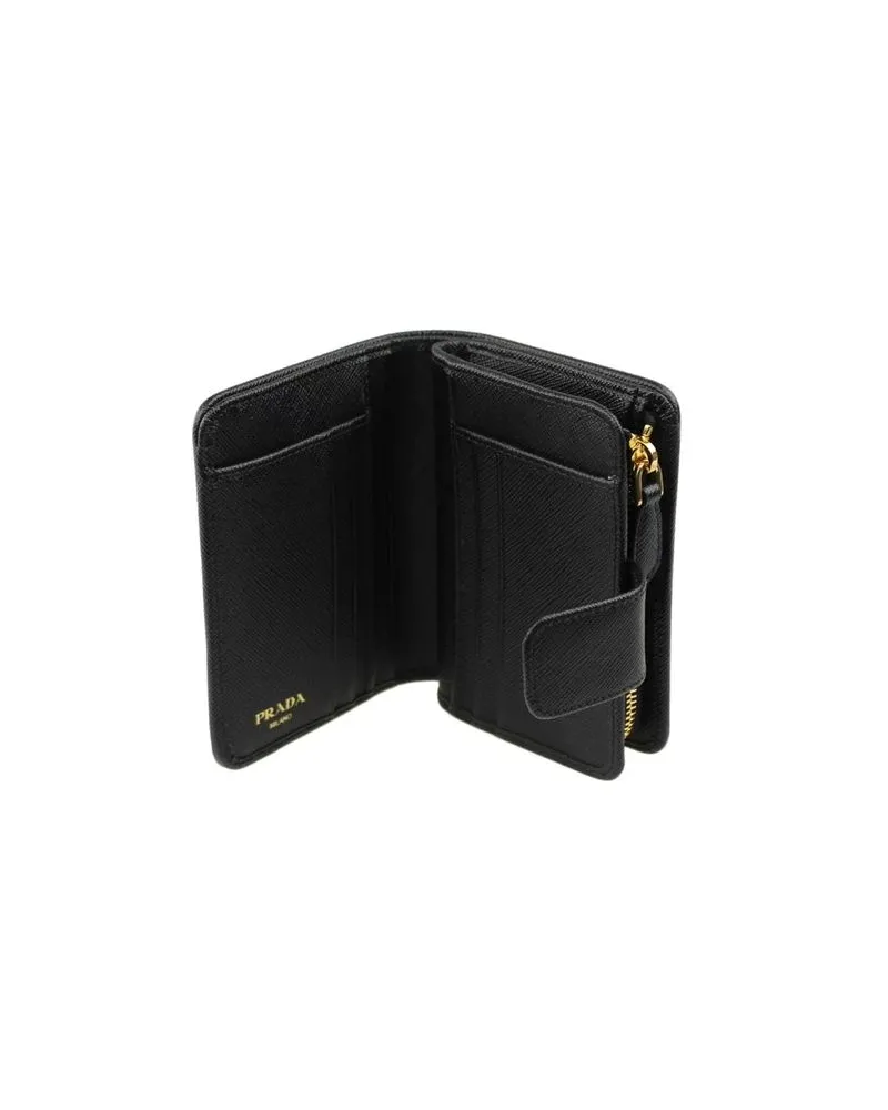 Prada Women's Black Nylon Wallet Black