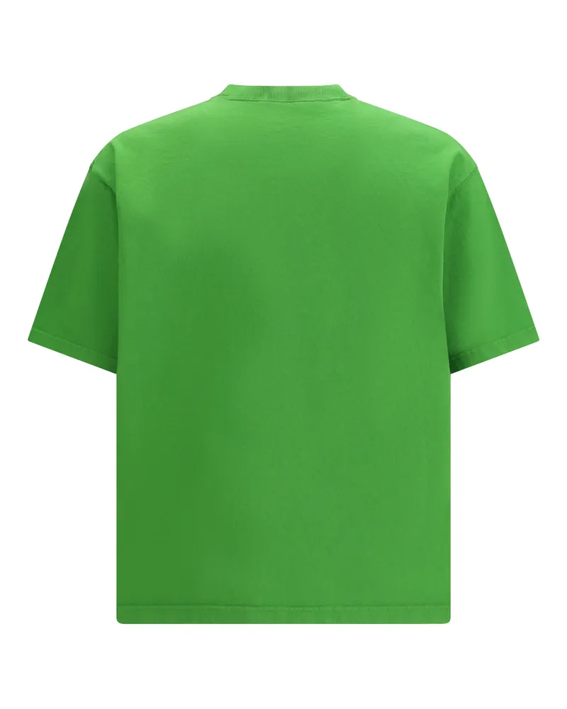 Prada Men's Cotton T-Shirt Verde T-Shirts And Polos Green