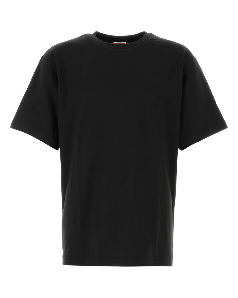 Kenzo Men's Black Cotton Oversize T-Shirt Exterior Black