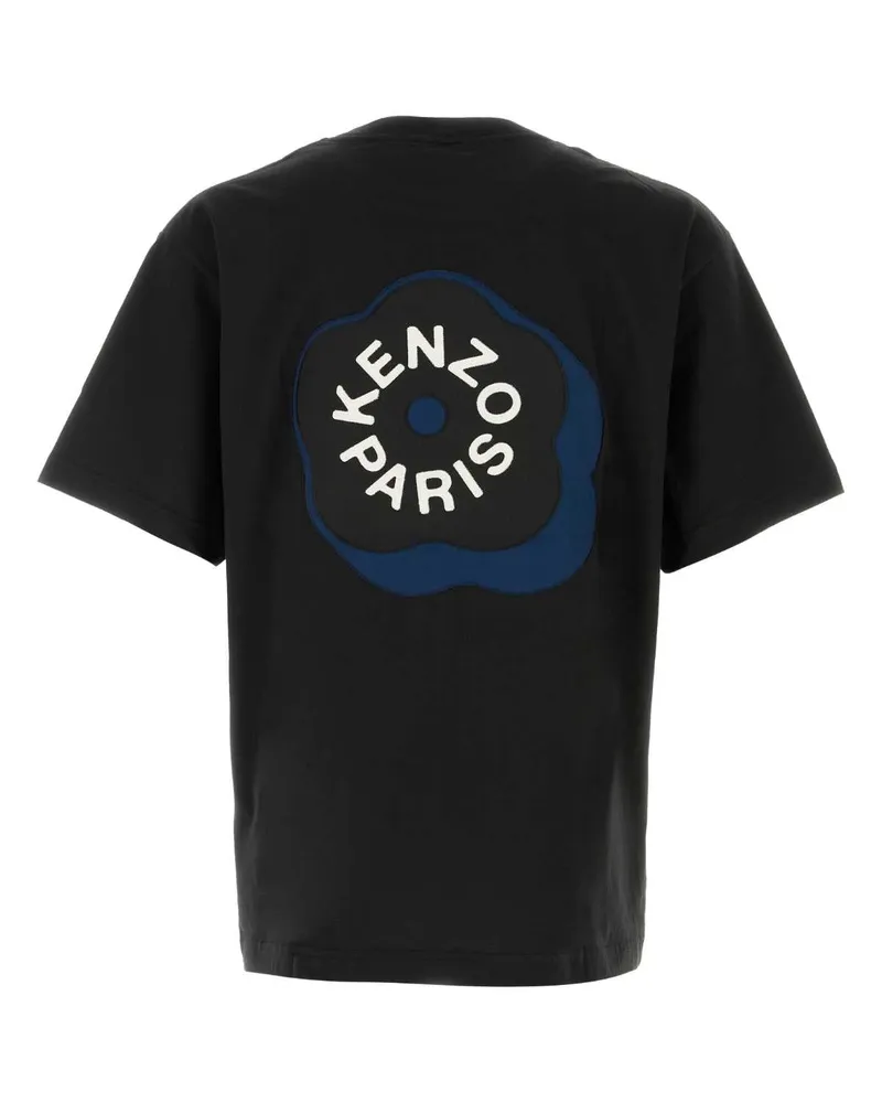 Kenzo Men's Black Cotton Oversize T-Shirt Exterior Black