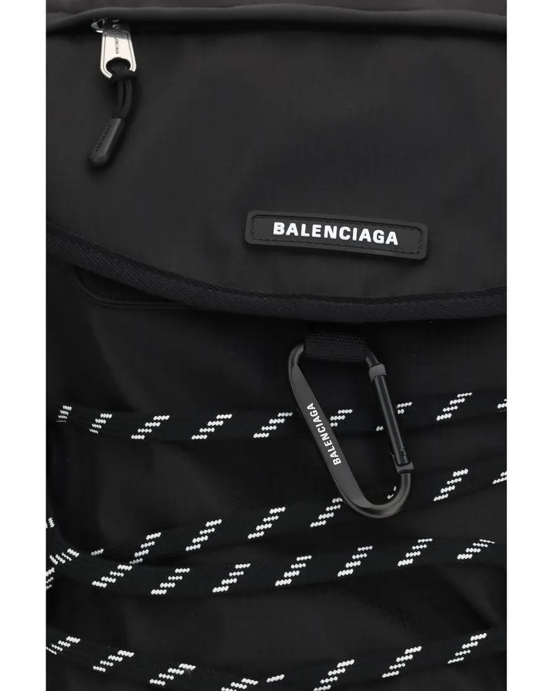 Balenciaga Technical Nylon Backpack — Black Black