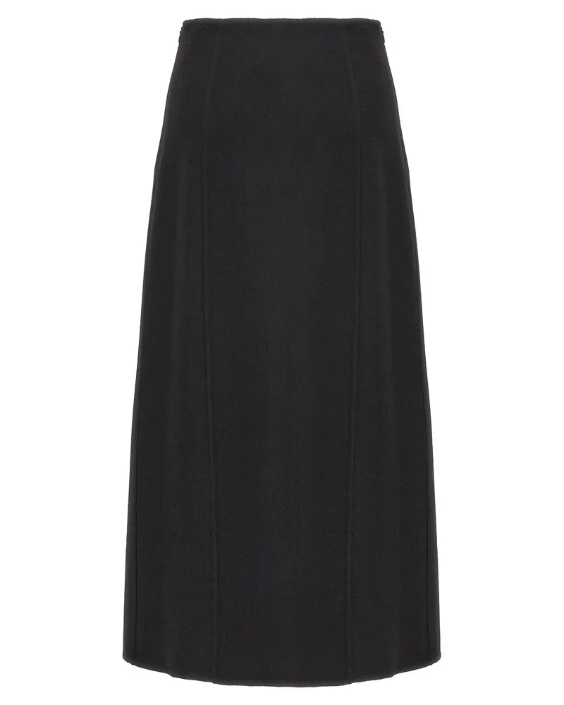 Ermanno Scervino Wool Cloth Skirt — Black Black