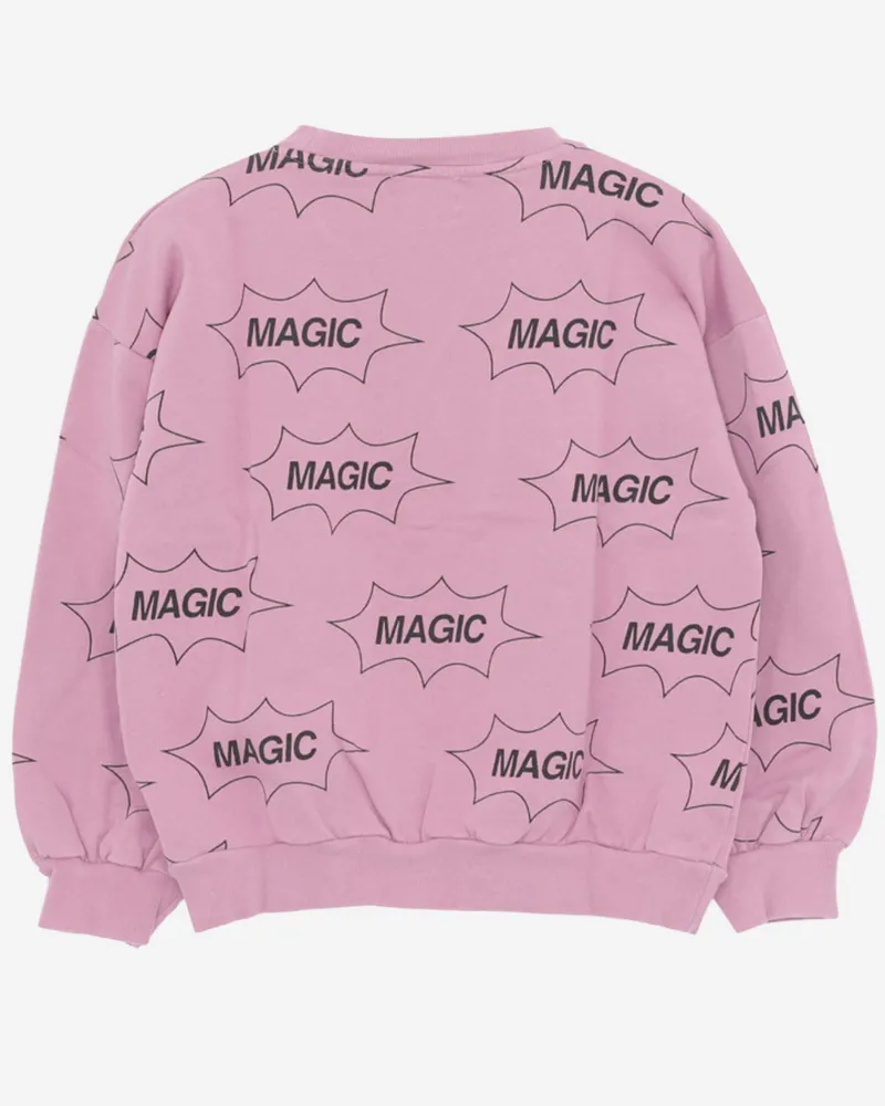 BOBO CHOSES Girls' Hooded Sweatshirt Pink Organic Cotton Hoods & Sweatshirts Pink
