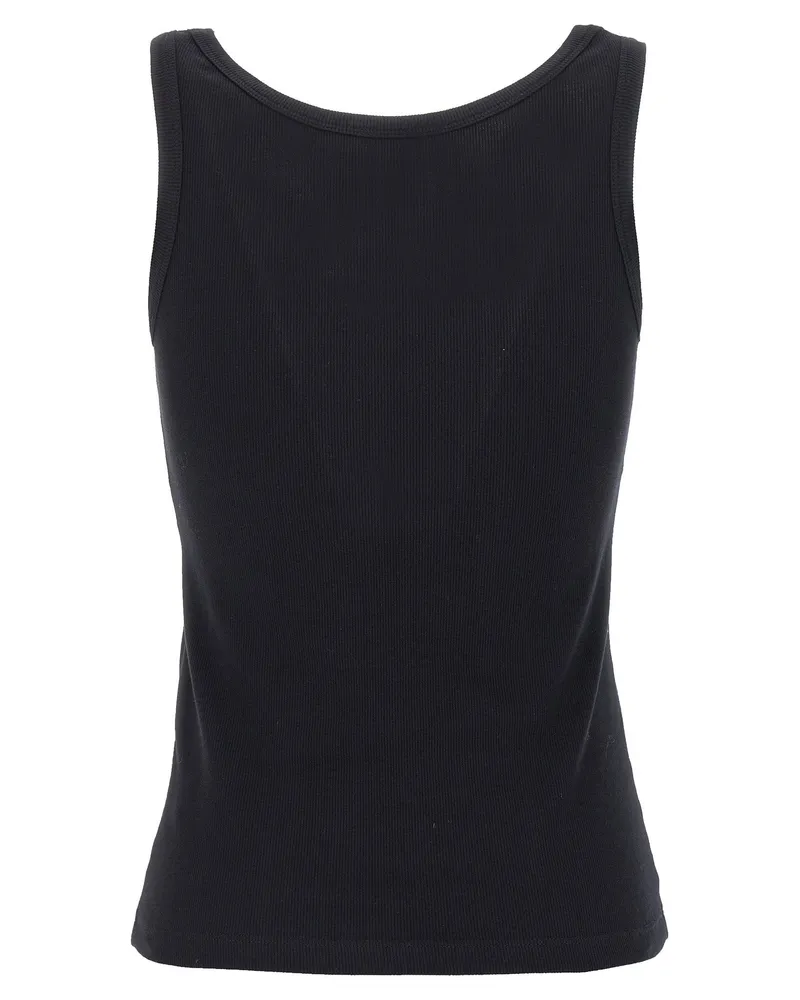 Versace Logo-Patch Tank Top — Black Black