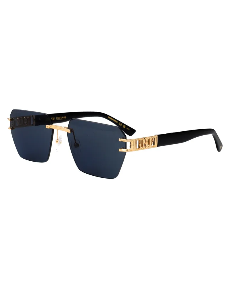 Dsquared2 Men's Sunglasses Rose Gold Metal Frame Rose