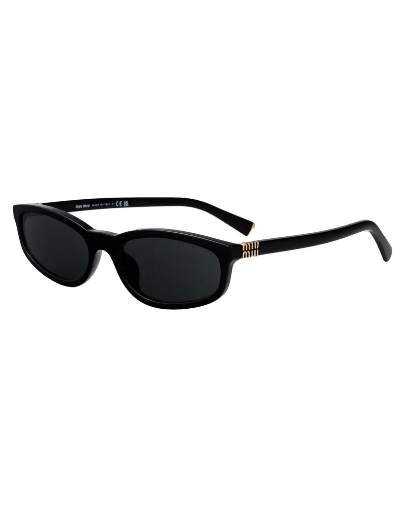 Miu Miu Women's Sunglasses 0mu A06s Black Acetate Black