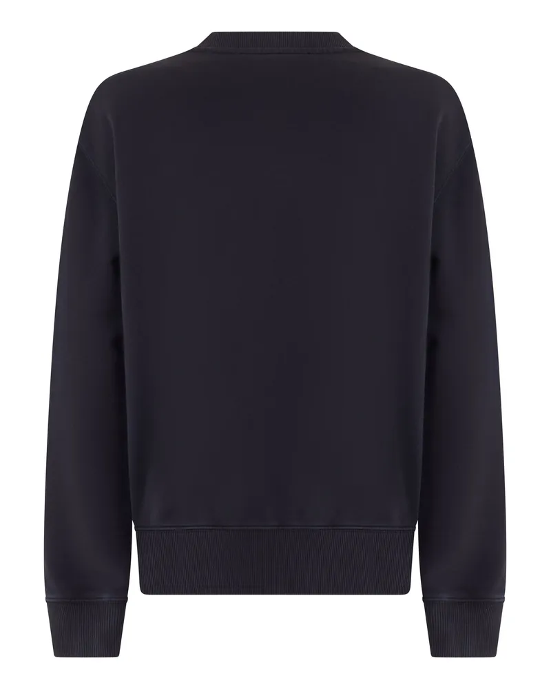 HUGO BOSS Men's Cotton Sweatshirt With Embroidered Logo Black Sweatshirts Sweater Black