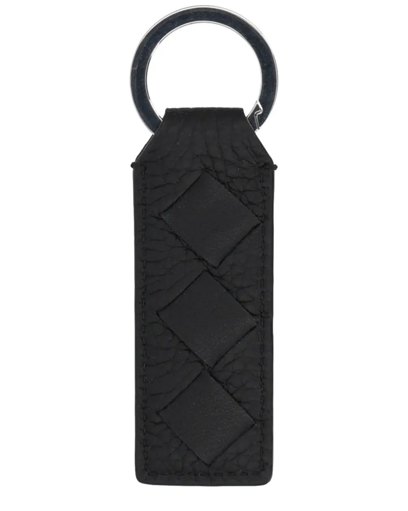 Bottega Veneta Tab Key Case — Black Black