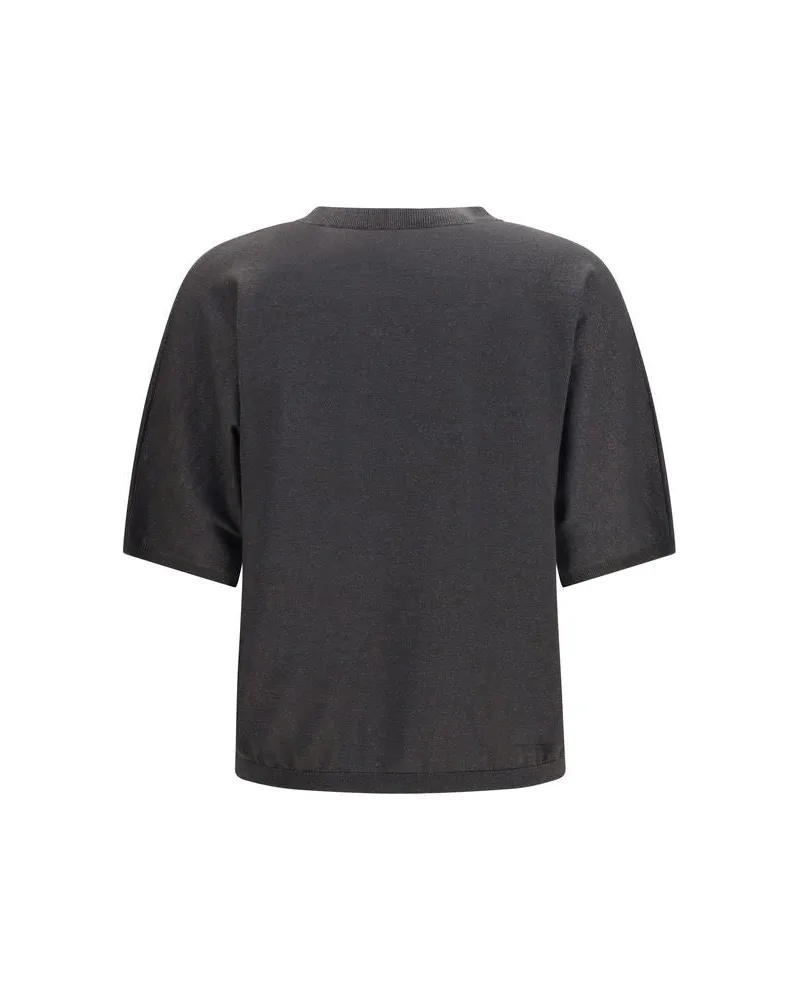Brunello Cucinelli Women's Gray Cashmere Sweater Clothing Gray