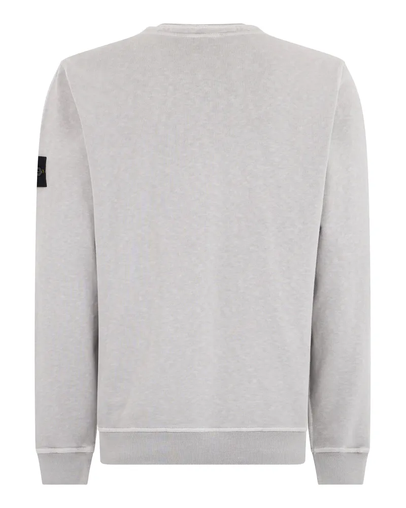 Stone Island Men's Sweatshirt Cotton Light Grey Sweatshirts Sweater Gray