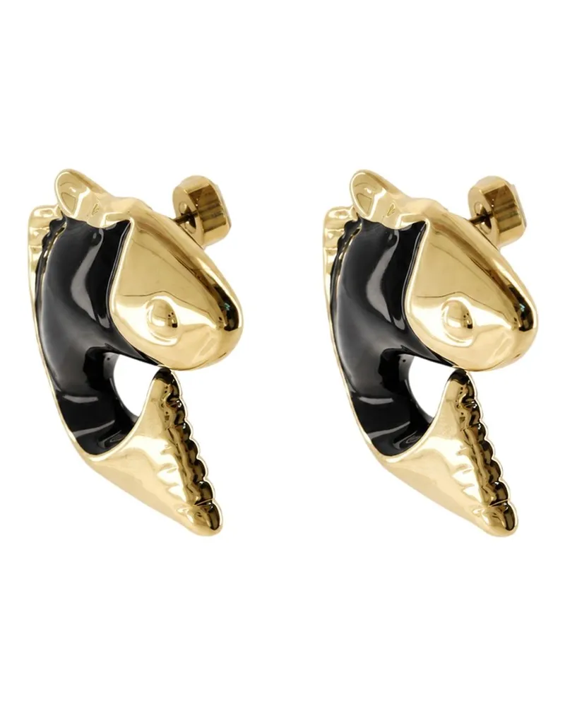 Jacquemus Women's Les Boucles Poisson -  Metal Black Jewelry-Watches Earrings Gold