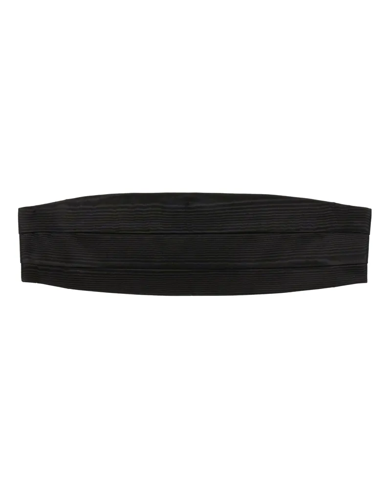 Tom Ford Men Cummerbund Black Silk Mulberry Accessory Black