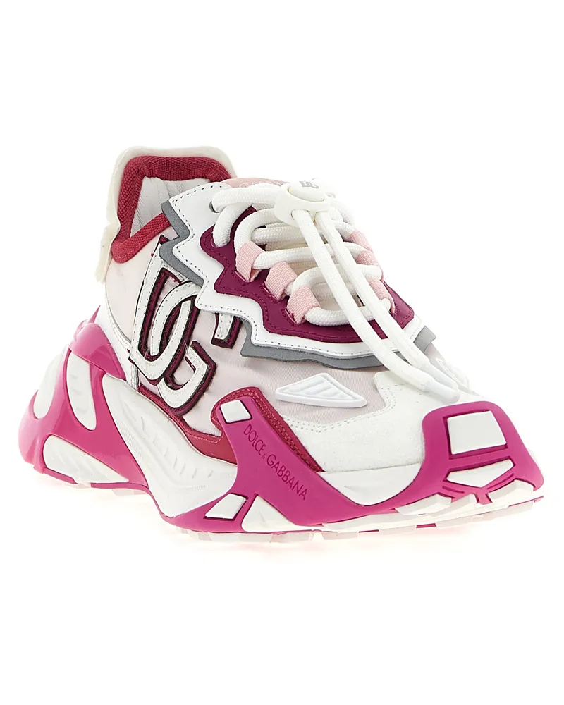 Dolce & Gabbana Women's Fuchsia Viscose Athletic Sneakers Pink