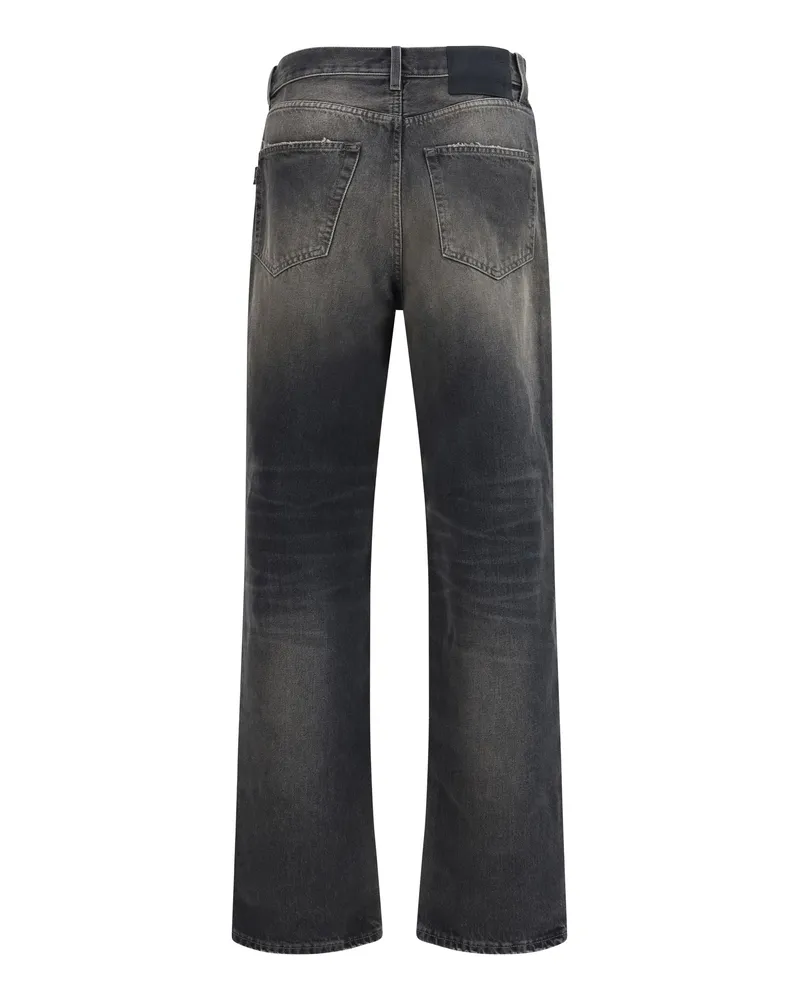 Haikure Men's Loose Jeans Pasadena Black Cotton Black