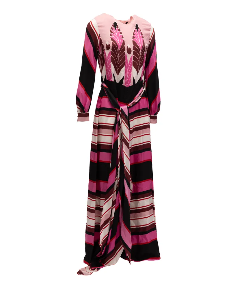 Valentino Garavani Women's Pink Dress With Burgundy Details Pink