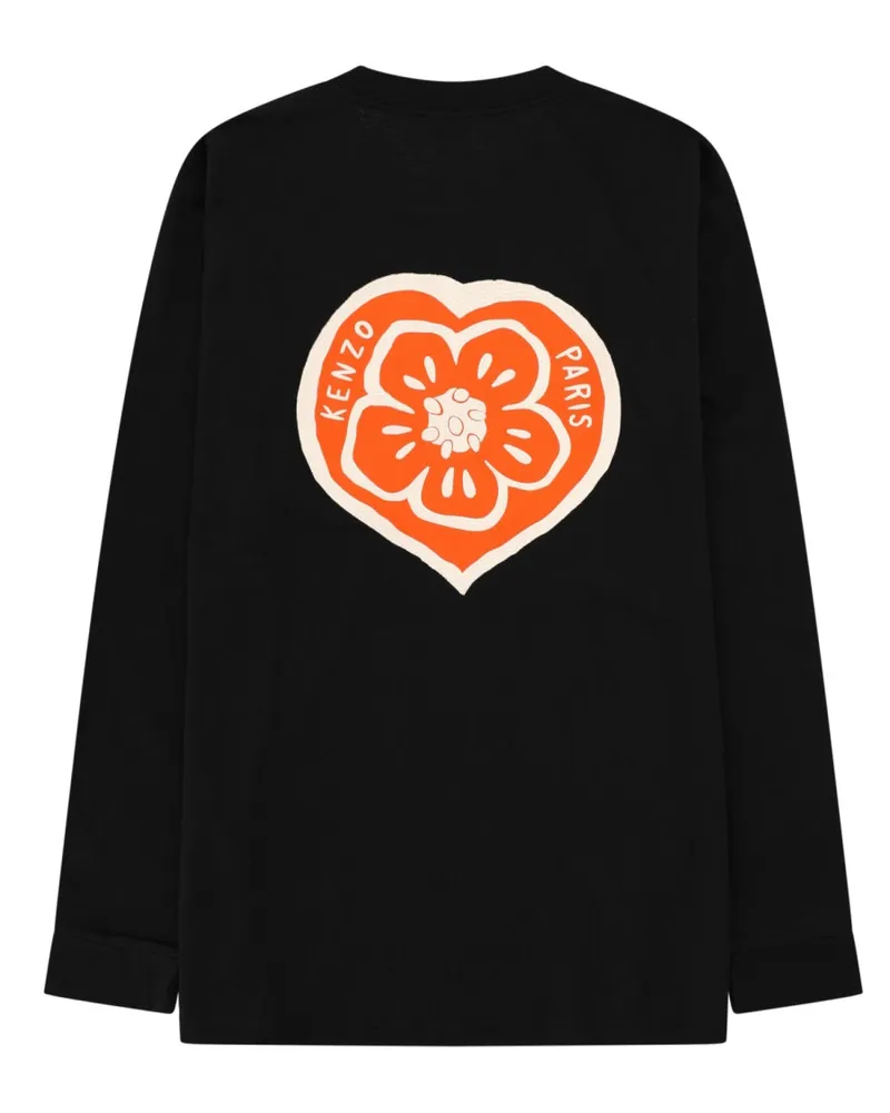 Kenzo Boke Heart T-Shirt — Black Black