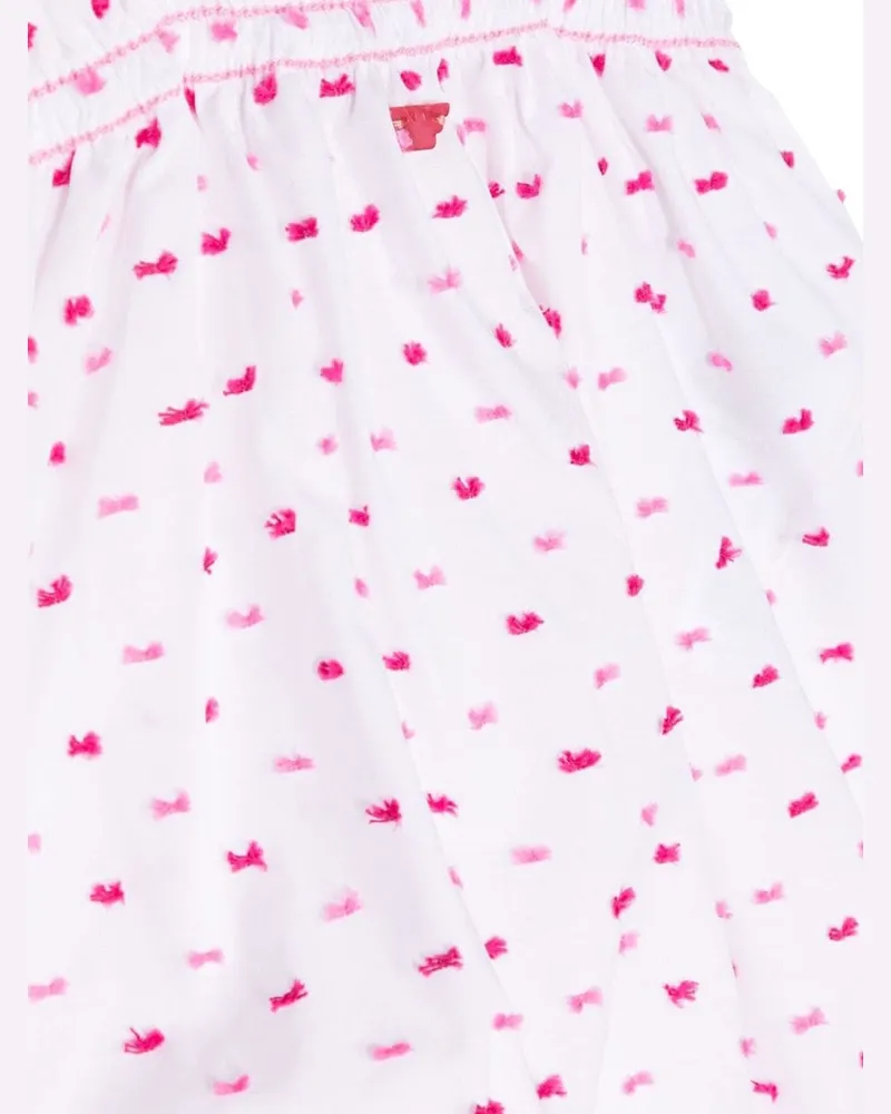 Emporio Armani Printed Cotton Romper — Pink Pink