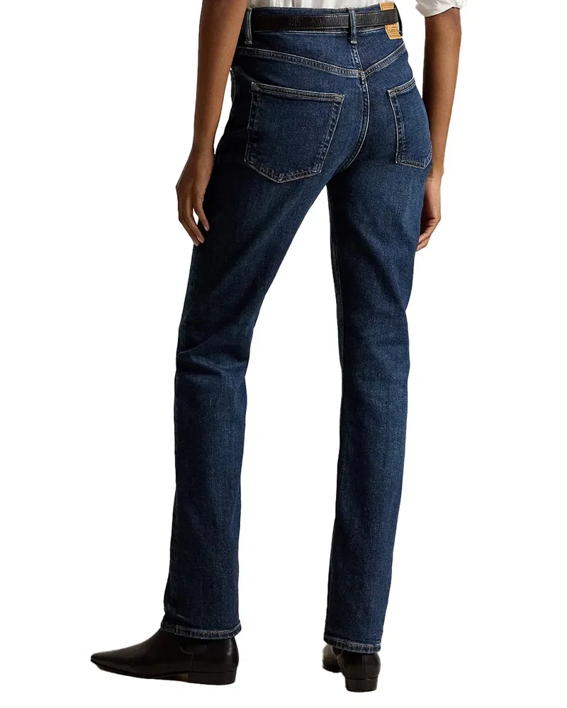 Ralph Lauren Straight-Leg Denim Jeans — Blue Blue