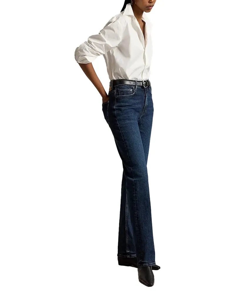 Ralph Lauren Straight-Leg Denim Jeans — Blue Blue
