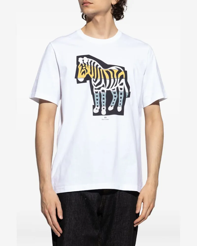 Paul Smith Zebra-Print T-shirt — White White