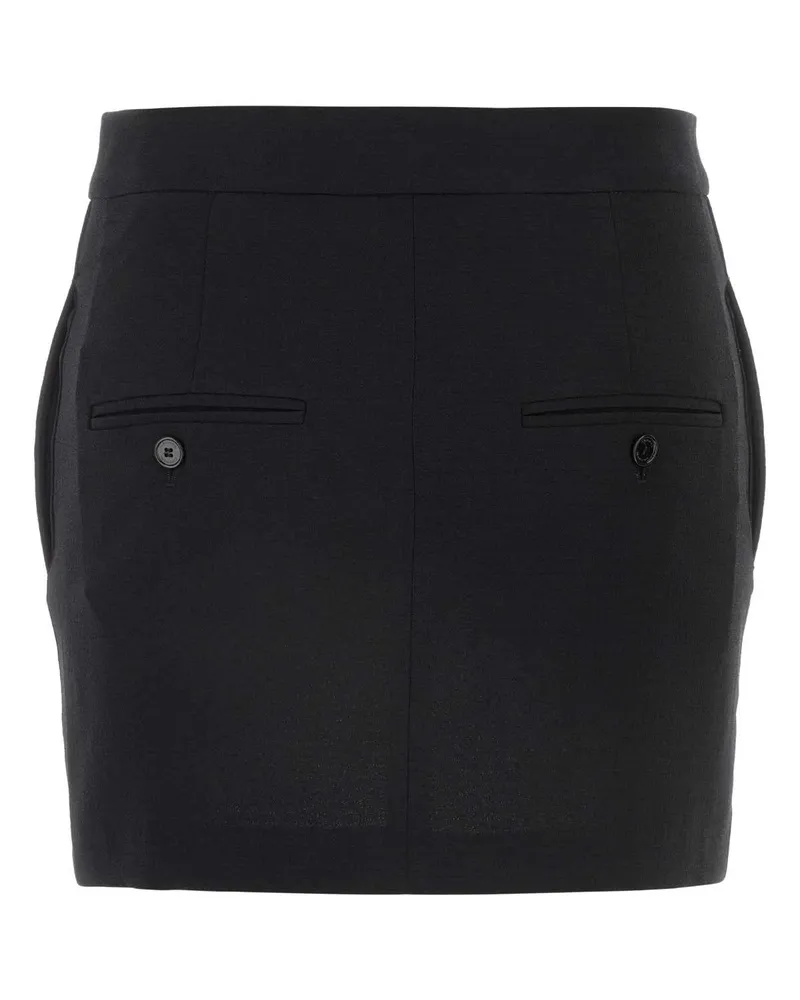 Isabel Marant Women's Black Stretch Polyester Blend Licoba Mini Skirt Gonne Black