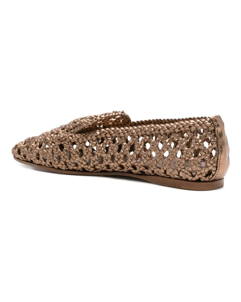 forte_forte Woven Leather Loafer — tan Tan