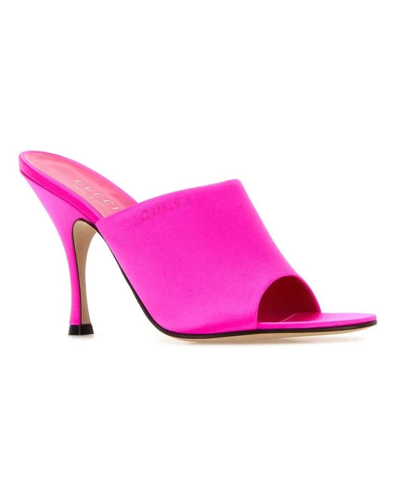 Gucci Women's Upper Mule Pink Fabric Sandal Pink