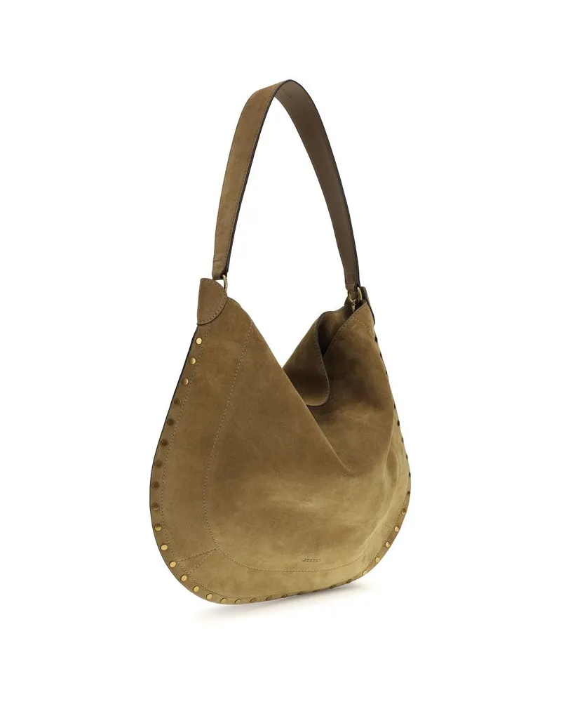 Isabel Marant Women's Brown Calf Leather Bos Taurus Shoulder Bag Brown