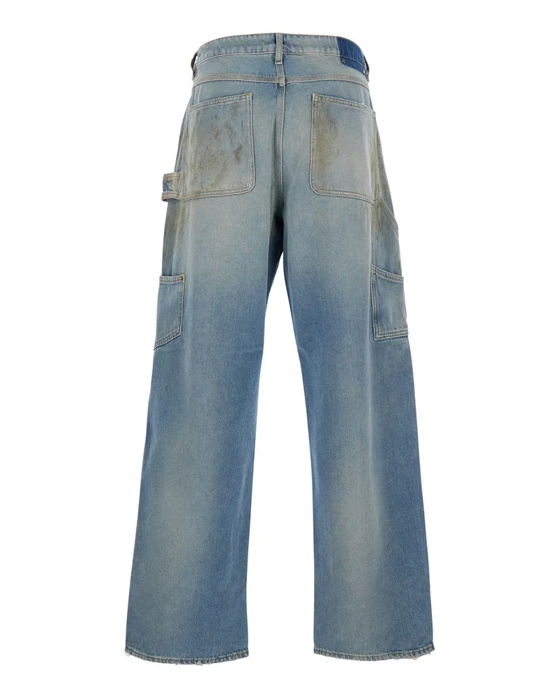 Golden Goose Ripped Distressed Cotton Jeans — Blue Blue