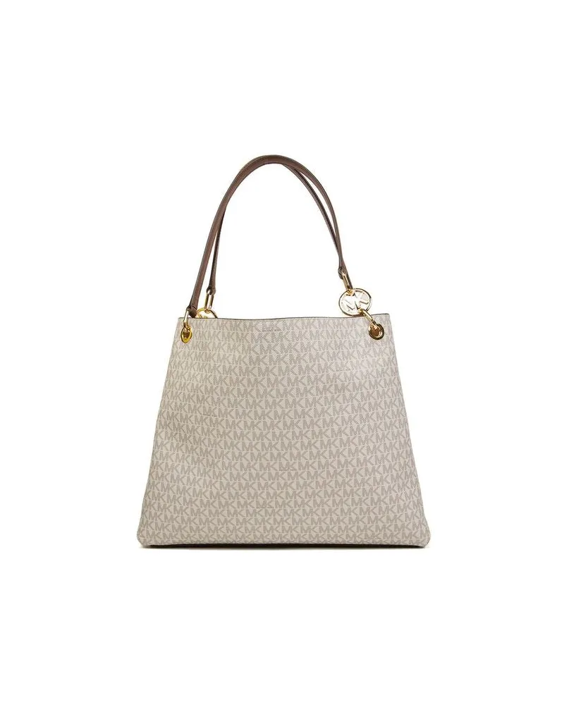 Michael Kors Women's Tote Vanilla 89.coated Canvas Polyester Tote-bags Brown