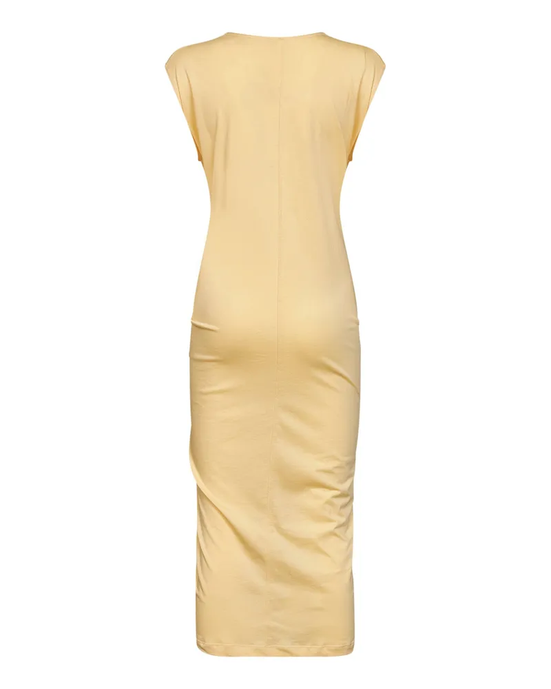 Totême Women Midi Dress Tie-Waist Buttercup Yellow Organic Cotton Yellow