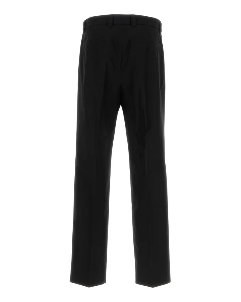 Gucci Men's Black Poplin Pant Exterior: Cotton Pantaloni Black