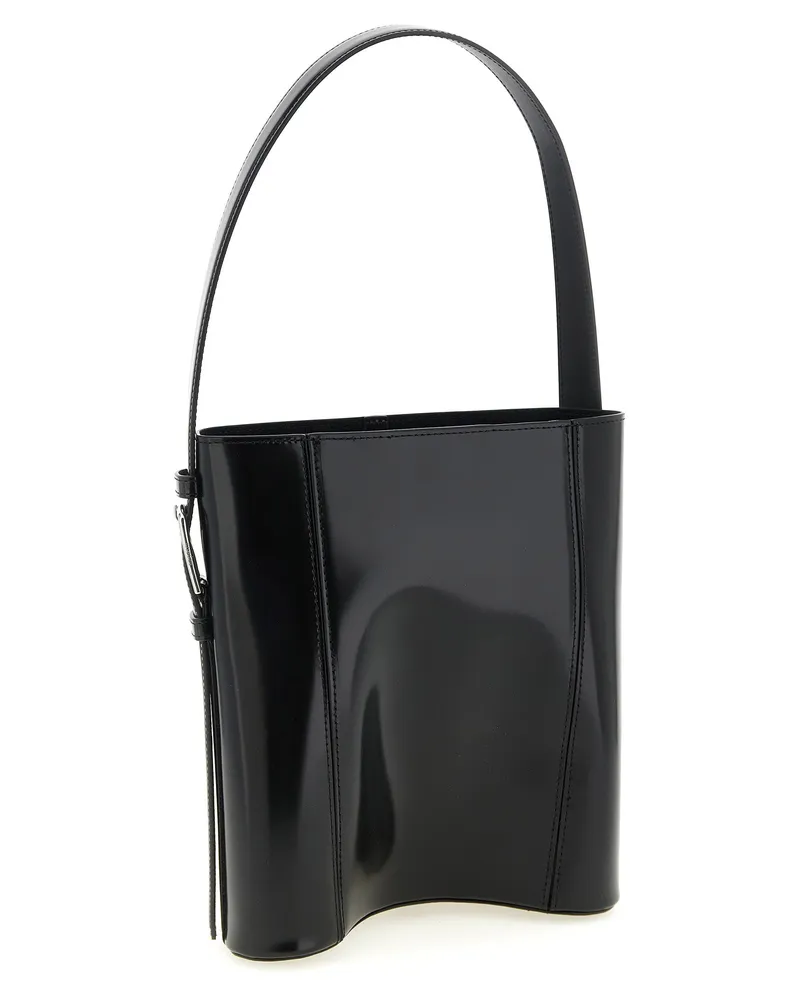 COPERNI Women's Black Cowhide Shoulder Bag Black