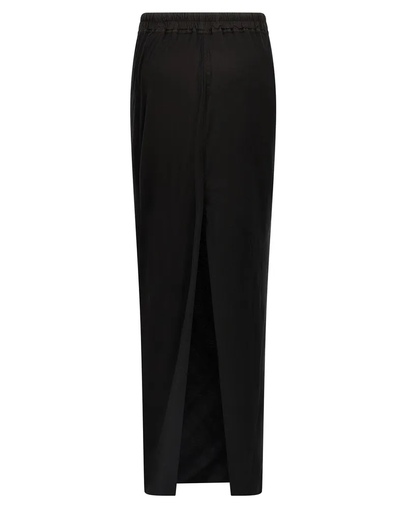 DRKSHDW by Rick Owens Women's Black Cotton Mini Skirt Black