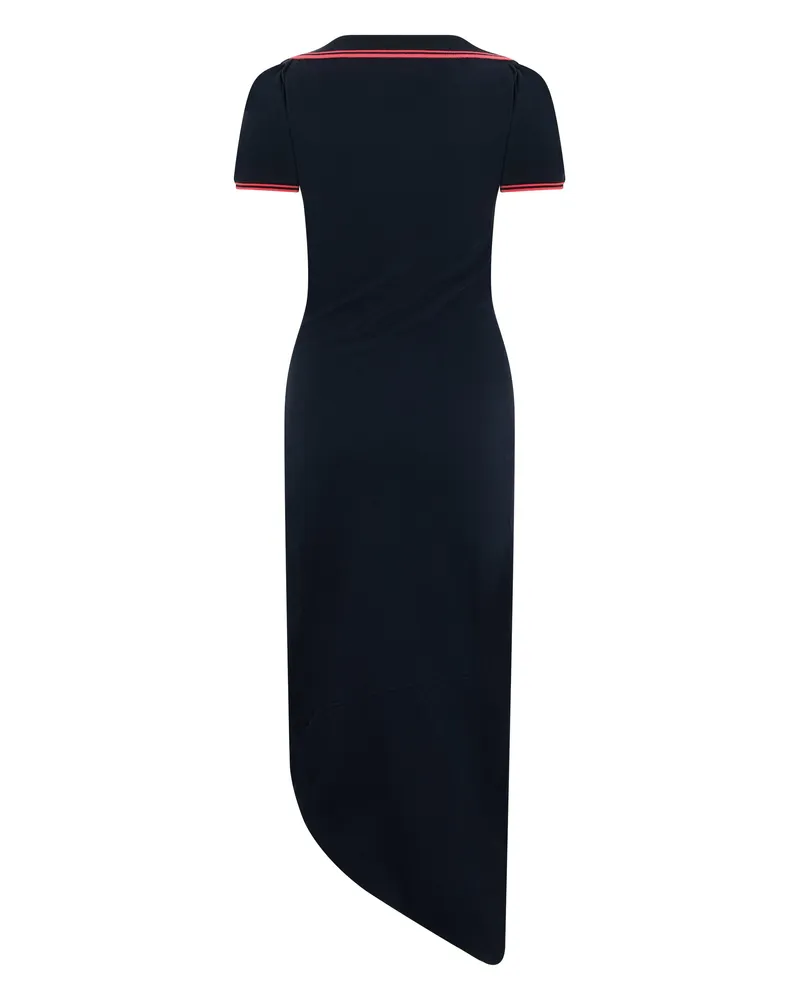 Vivienne Westwood Women's Midi Dress Navy Cotton Navy