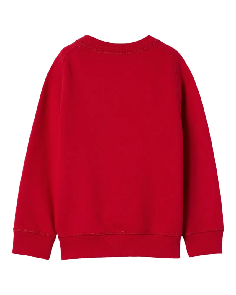 Gucci Boys' Sweatshirt With Red Contrast Logo Fabric Hoods & Sweatshirts Red