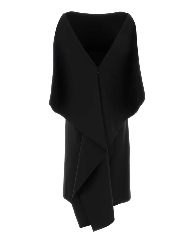 Jil Sander Silk-Blend Dress — Black Black