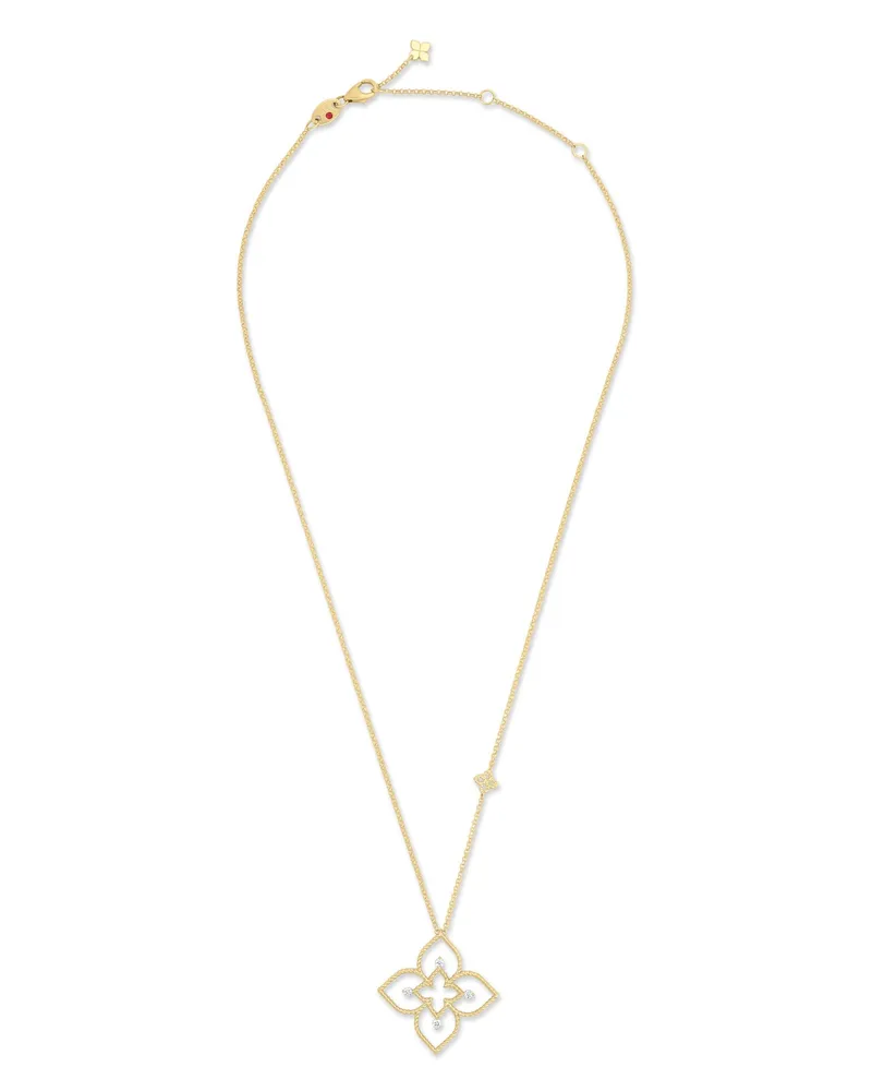 Roberto Coin Women's 18kt Yellow Gold Diamonds Necklace Ss26 W Gold