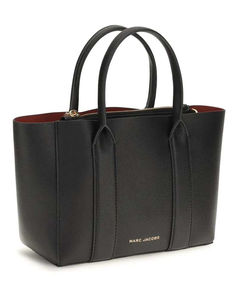 Marc Jacobs Calfskin Leather Tote Bag — Black Black
