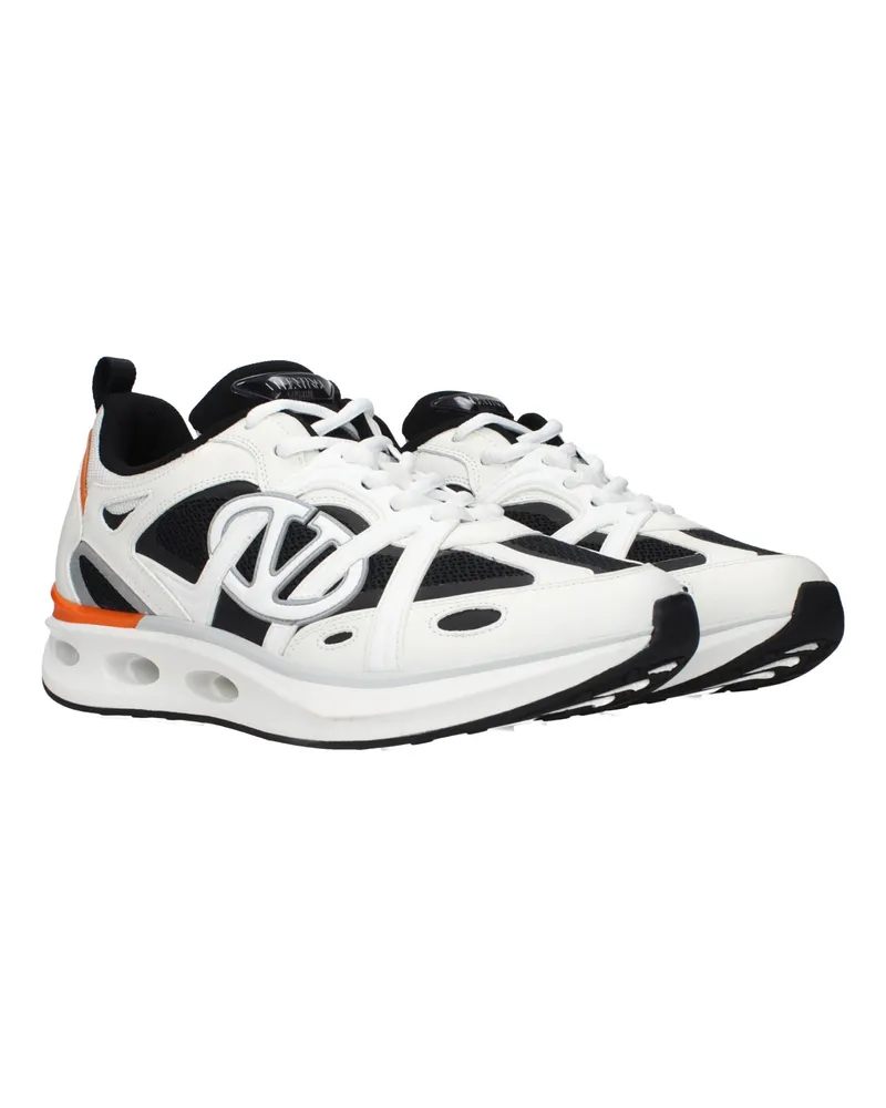 Valentino Garavani Men's White Fabric Athletic Sneakers White