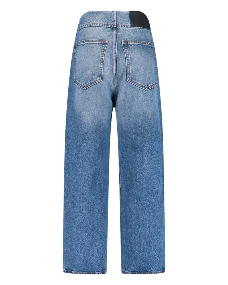 Maison Margiela Women's Jeans Blue Cotton Blue