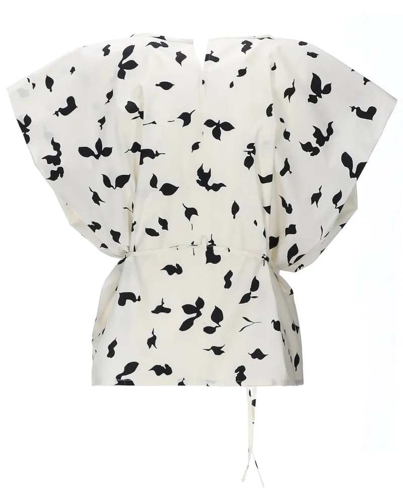ALYSI Ribbon-Detail Cotton Tank Top — White White
