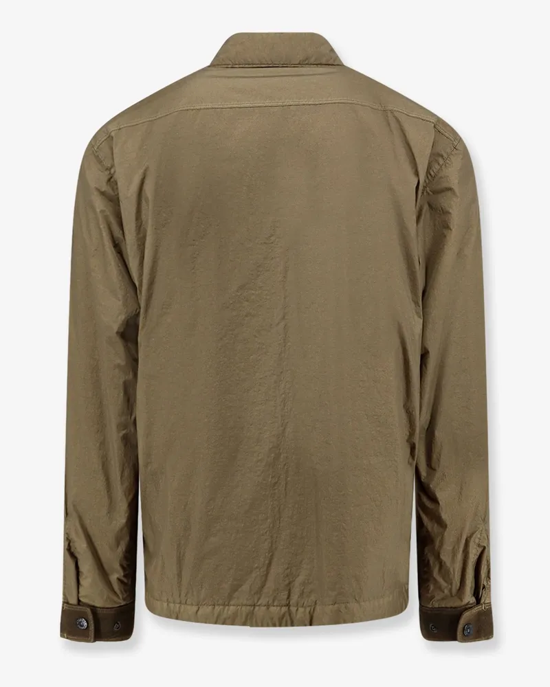 Stone Island Men's Nylon Jacket Crinkle Reps Ny Green Polyamide Green