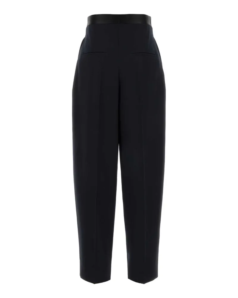 Bottega Veneta 857717v6dh0 4071 Midnightblue Exterior: Wool Pantaloni Trousers Navy