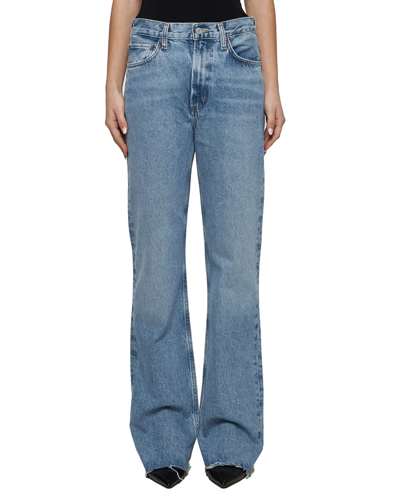 AGOLDE Leena Jeans — Blue Blue